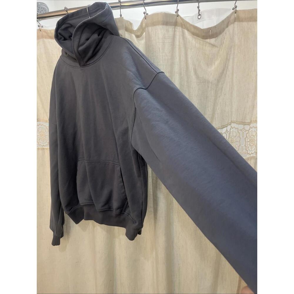 Hours XXL Drop Shoulder Pullover Hoodie, Baby Blue - Picture 3 of 5